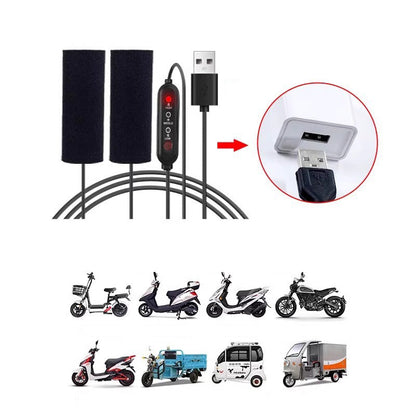 🔥 50% RABATT NU! 🏍️ Uppvärmda Styren för Cykel – 3 Temperaturnivåer, Enkel Installation & Komfort vid Kallt Väder ⚡🧤