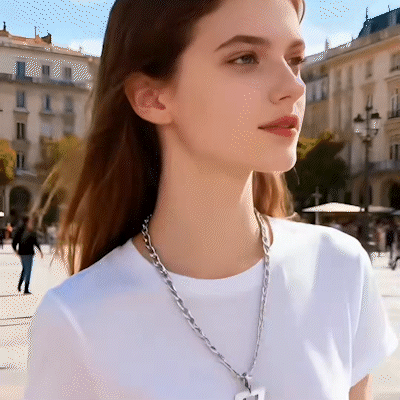 🔥Hett Rea✨ 67 Nummer Hängsmycke Halsband – Modeuttryck