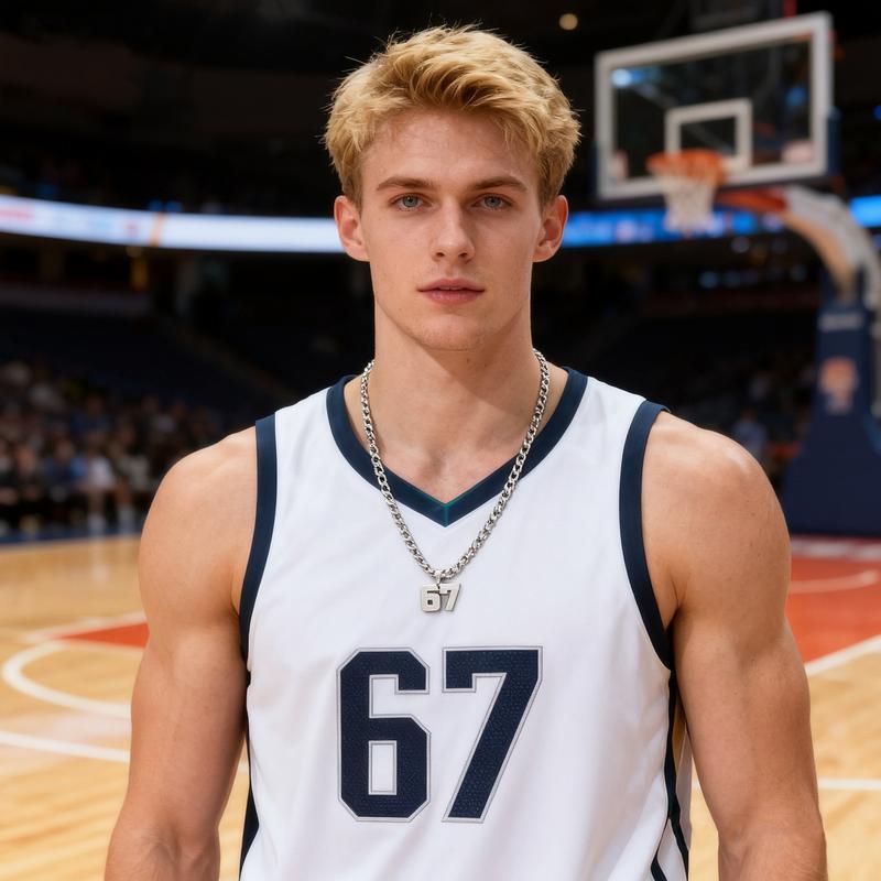 🔥Hett Rea✨ 67 Nummer Hängsmycke Halsband – Modeuttryck