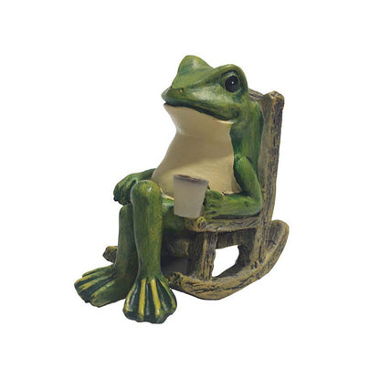 💯2026 Heta försäljningar🐸Solcellsdriven groda i gungstol prydnad🍃