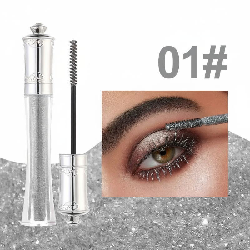 💎 KÖP 1, FÅ 1 GRATIS🌟Vattentät glittrande färgad mascara
