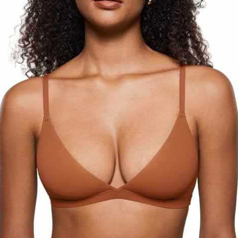 💞 Kvinnors trådlös triangel-bralette med jelly-stöd