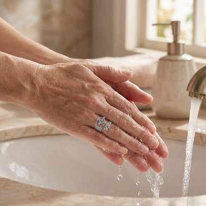 🧡 S925 Sterlingsilver Öppen ring med keltisk knut