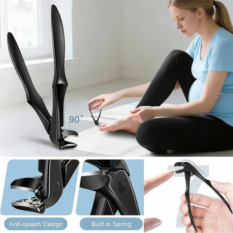 📢📢50 % RABATT!! ⏰ Perfekt böjd design | Nagelklippare i rostfritt stål | Enkelt grepp för äldre ✨【50 % RABATT】