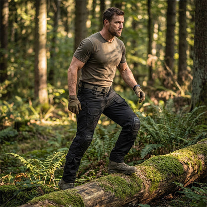 🪖👖 60% RABATT! 🔥Taktiska cargobyxor för män med integrerade knäskydd – Byggda för rörlighet, hållbarhet och förvaring redo för uppdrag