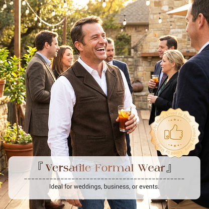 (Köp 2 – fri frakt)Slim Fit-väst för män, casual business