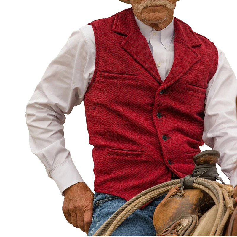 (Köp 2 – fri frakt)Slim Fit-väst för män, casual business