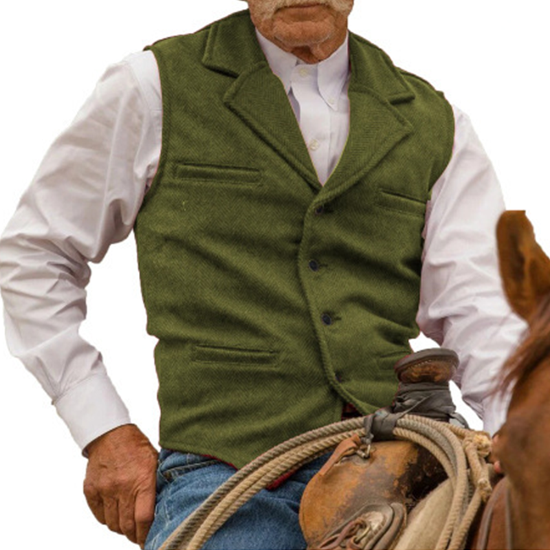(Köp 2 – fri frakt)Slim Fit-väst för män, casual business