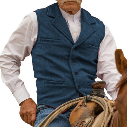 (Köp 2 – fri frakt)Slim Fit-väst för män, casual business