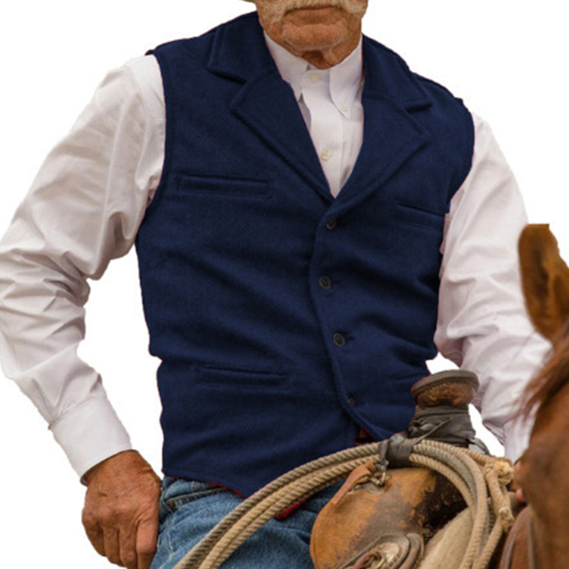 (Köp 2 – fri frakt)Slim Fit-väst för män, casual business