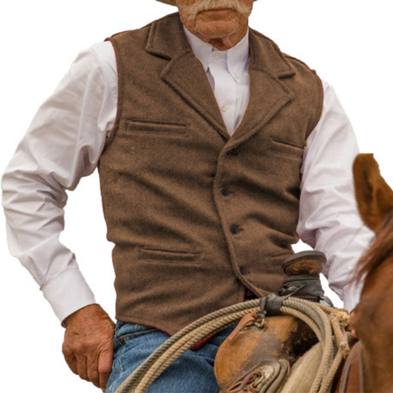 (Köp 2 – fri frakt)Slim Fit-väst för män, casual business