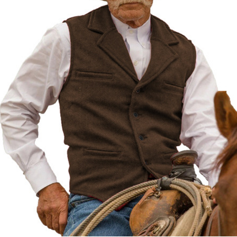 (Köp 2 – fri frakt)Slim Fit-väst för män, casual business