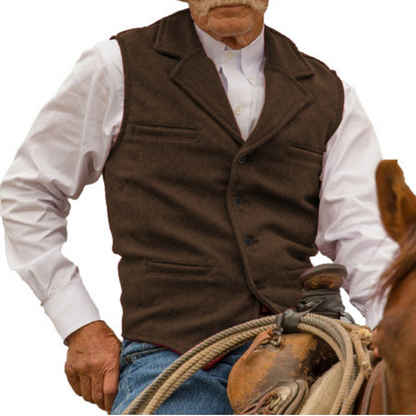 (Köp 2 – fri frakt)Slim Fit-väst för män, casual business