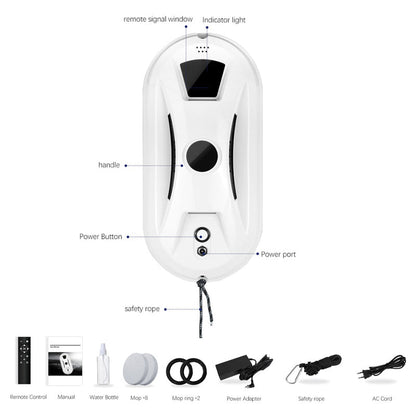 🤖 50% RABATT NU! 🪟 Automatisk smart fönsterputsrobot – kantdetektering, smart spray och ränderfri glans ✨