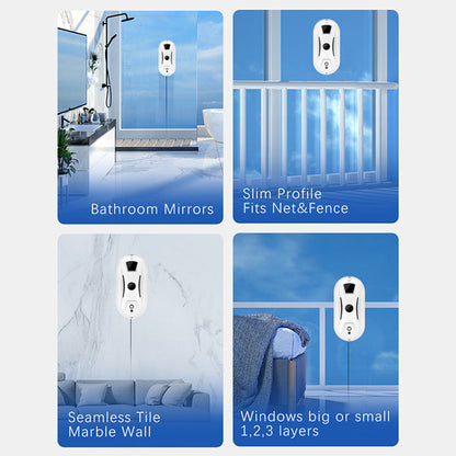 🤖 50% RABATT NU! 🪟 Automatisk smart fönsterputsrobot – kantdetektering, smart spray och ränderfri glans ✨