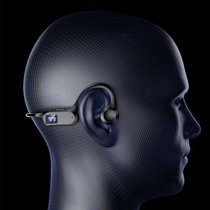 Vattentåliga öronfria hörlurar med strömindikator