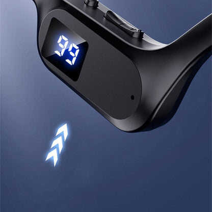 Vattentåliga öronfria hörlurar med strömindikator