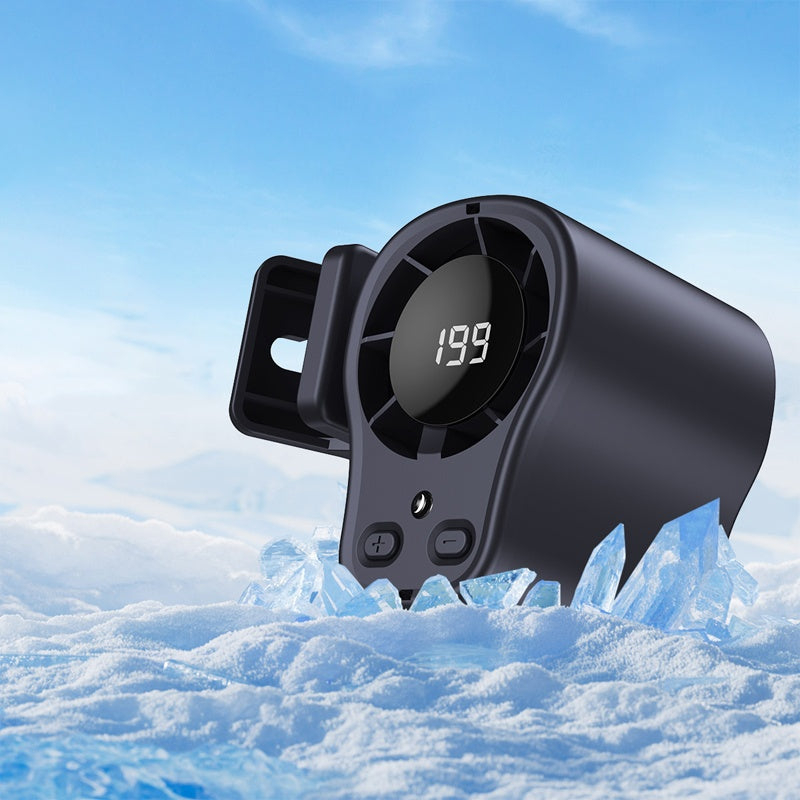 Handsfree personlig kylfläkt med LED-display