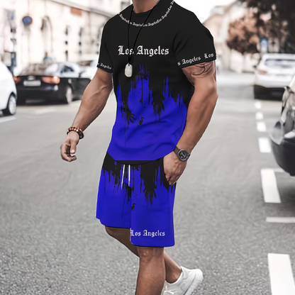 👕 49% RABATT JUST NU! 🔥Herrset med mönstertryckt T-shirt & shorts – Mjukt tyg, djärv design & perfekt för sommardagar ☀️