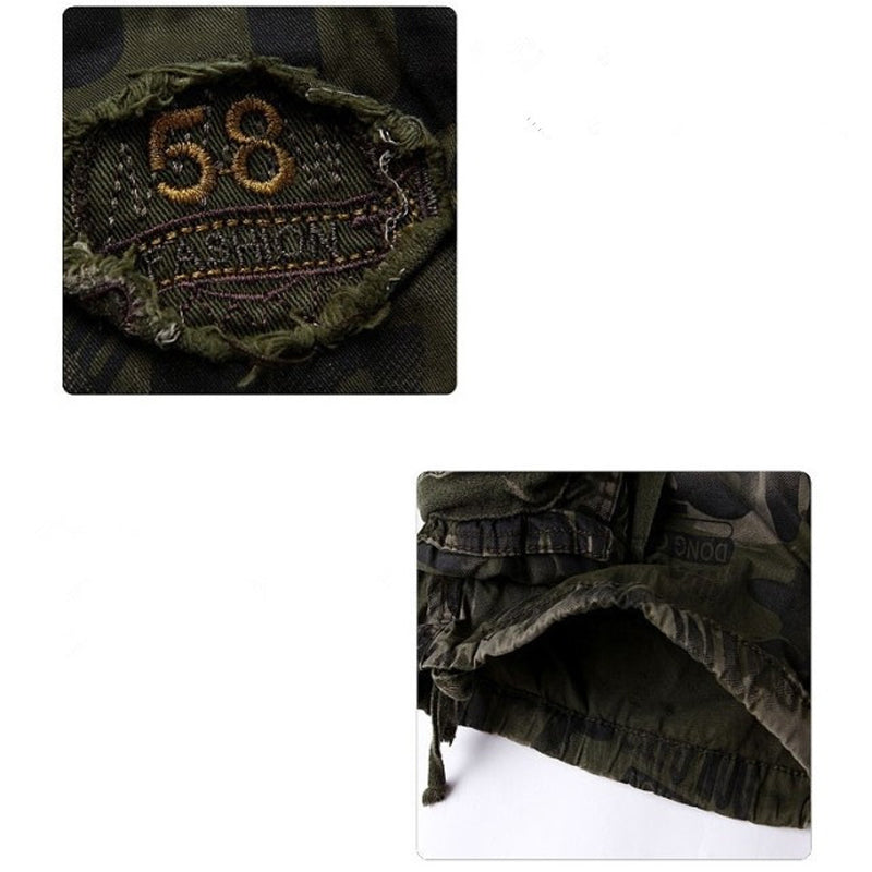 🩳 50% RABATT NU! 🧵 Herr Multi-Ficka Cargo Shorts – Klassisk Cargostil, Hållbart Tyg & Mångsidig för Alla Tillfällen ✨
