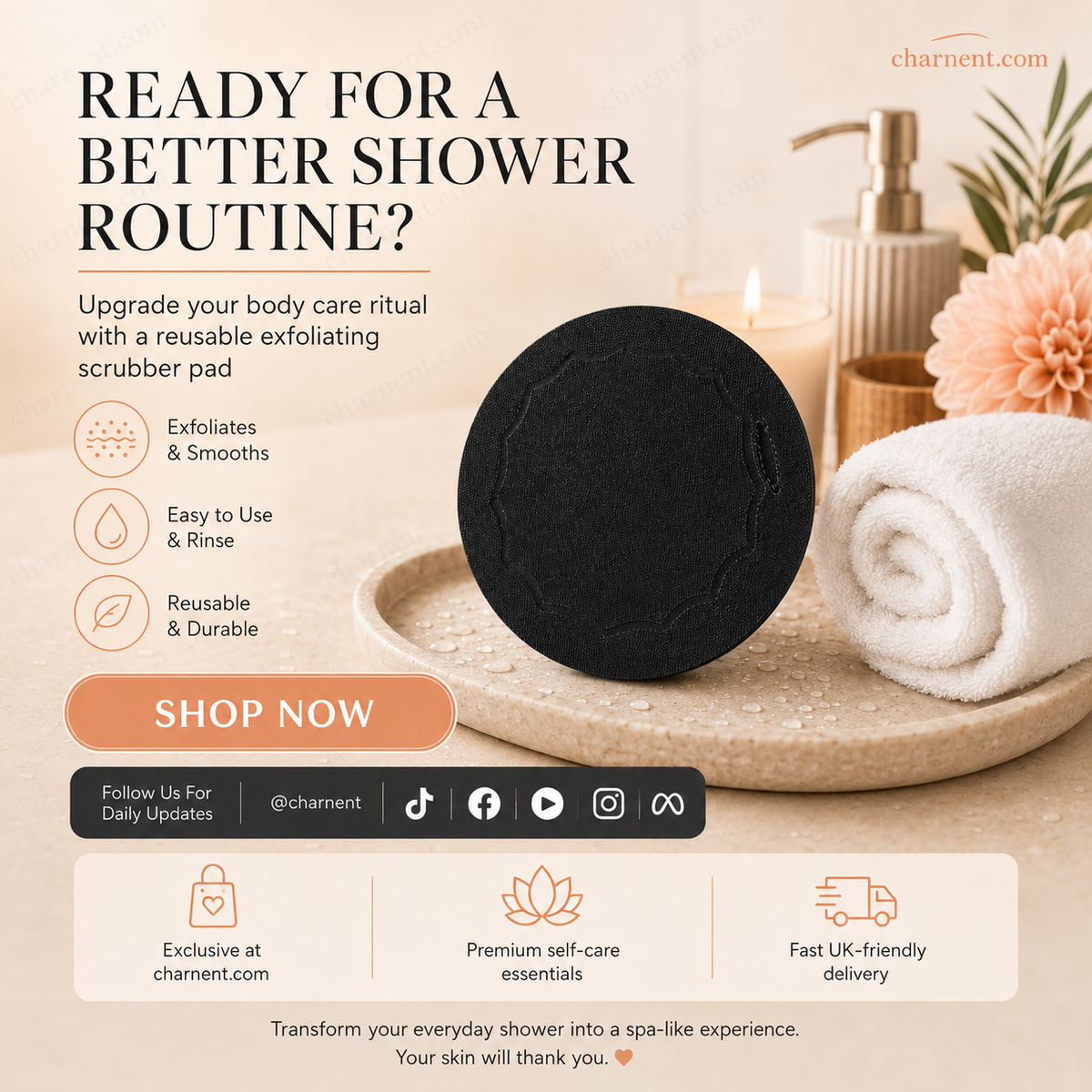 🧖‍♀️ 50 % RABATT! Skrubb-baddynor – exfoliera skonsamt, rensa porer & få strålande hud. Hållbart gummi, enkelt att rengöra ✨🛀