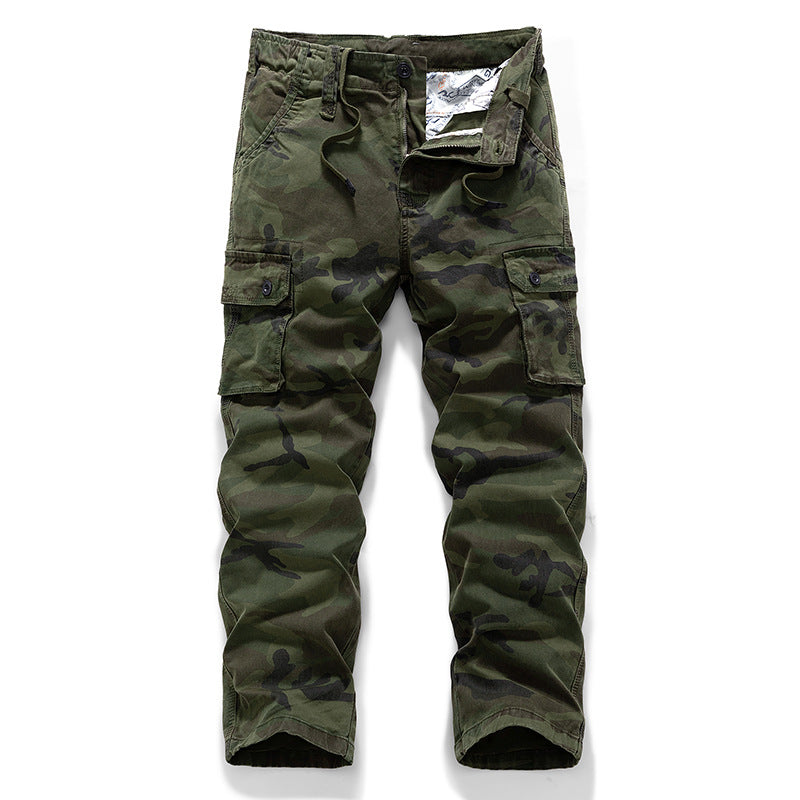 👖 Robust vardagsnytta | Herrars cargo-byxor med raka ben och smarta fickor