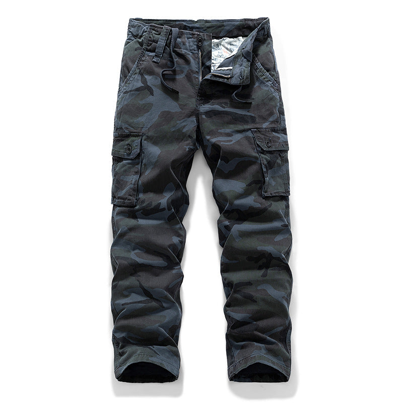 👖 Robust vardagsnytta | Herrars cargo-byxor med raka ben och smarta fickor