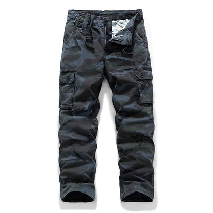 👖 Robust vardagsnytta | Herrars cargo-byxor med raka ben och smarta fickor