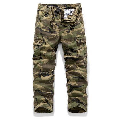 👖 Robust vardagsnytta | Herrars cargo-byxor med raka ben och smarta fickor