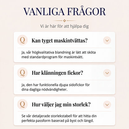 Kvinnlig ledig V-ringad midiklänning
