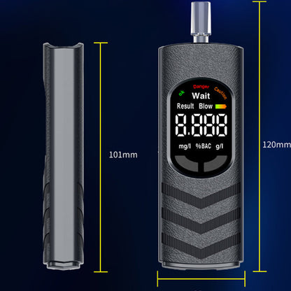 📢📢50% RABATT!! ⏰🚔Uppladdningsbar alkoholtestare med LCD-skärm och röstmeddelande