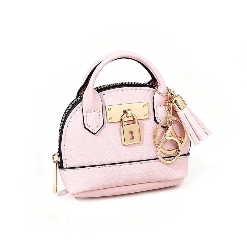 🌸 50 % RABATT JUST NU! 🌸 Mini-väska i form av ett snäckskal, nyckelring, PU-läder, läppstift, myntficka