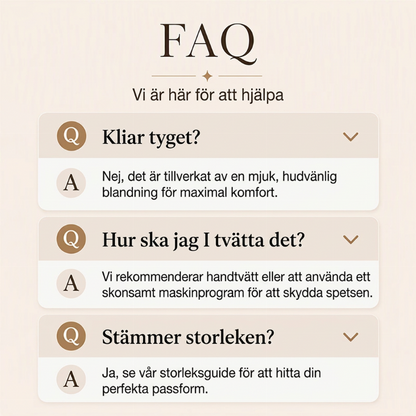 Långärmad topp med spets och V-ringning för kvinnor