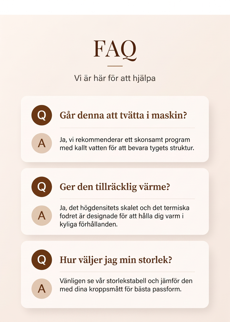 Varmt vinterväst med stående krage för kvinnor