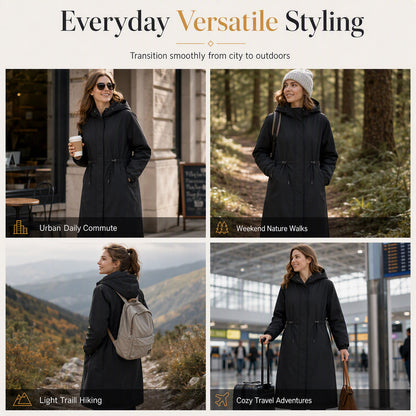 Vindtät vandringsjacka för damer för utomhusbruk